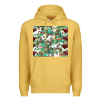 Antique Gold christmas magic pattern Premium Hoodie - CowhideDigitalArt