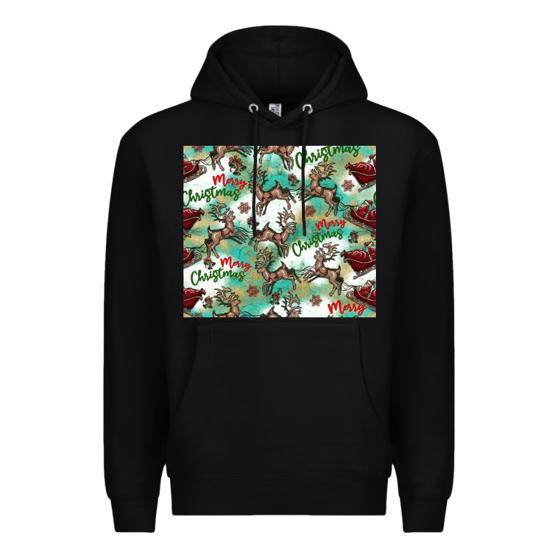Christmas Magic Pattern Premium Hoodie by CowhideDigitalArt | Teevron