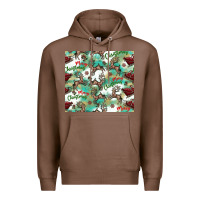 Chestnut christmas magic pattern Premium Hoodie - CowhideDigitalArt