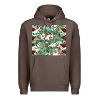 Coffee christmas magic pattern Premium Hoodie - CowhideDigitalArt