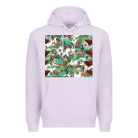 Lilac christmas magic pattern Premium Hoodie - CowhideDigitalArt