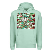 Seafoam christmas magic pattern Premium Hoodie - CowhideDigitalArt