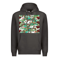 Smoke christmas magic pattern Premium Hoodie - CowhideDigitalArt