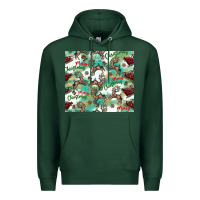 Sports Green christmas magic pattern Premium Hoodie - CowhideDigitalArt