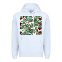 White christmas magic pattern Premium Hoodie - CowhideDigitalArt