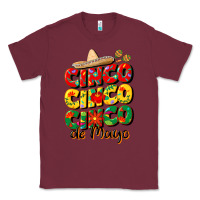 Burgundy cinco cinco cinco de mayo Classic Tee - CowGirlArtShop