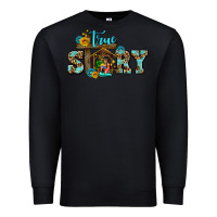 Black true story jesus and mary wıth god Premium Sweatshirt - AdoDesignShop