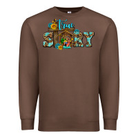 Chestnut true story jesus and mary wıth god Premium Sweatshirt - AdoDesignShop