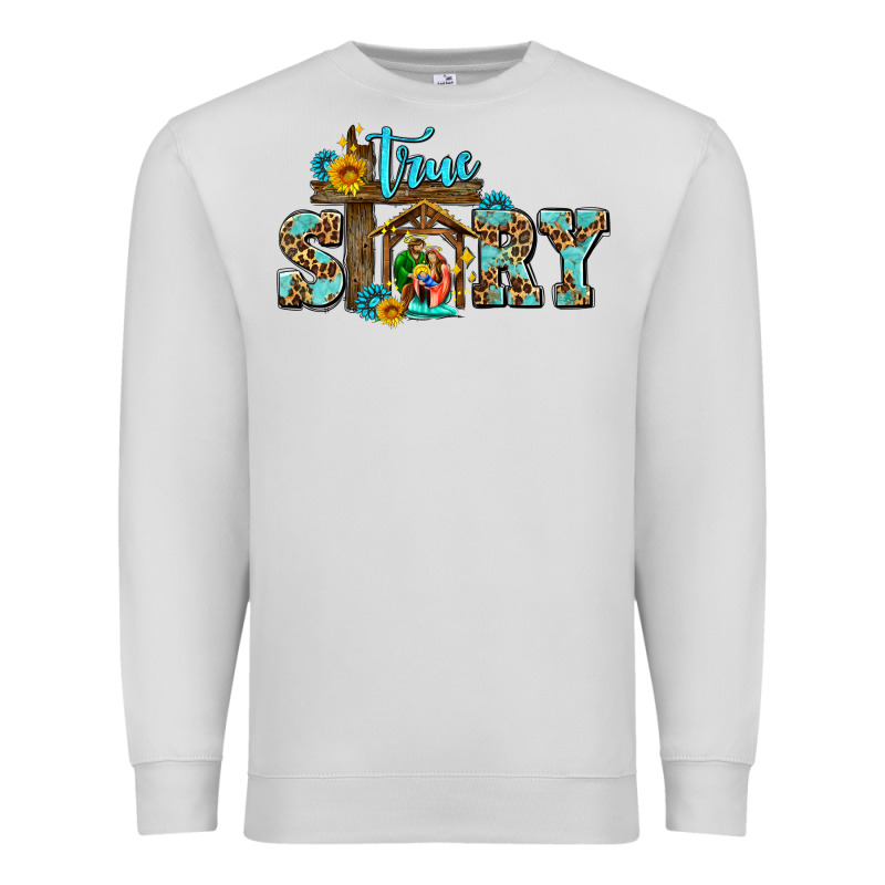 True Story Jesus And Mary Wıth God Premium Sweatshirt by AdoDesignShop | Teevron
