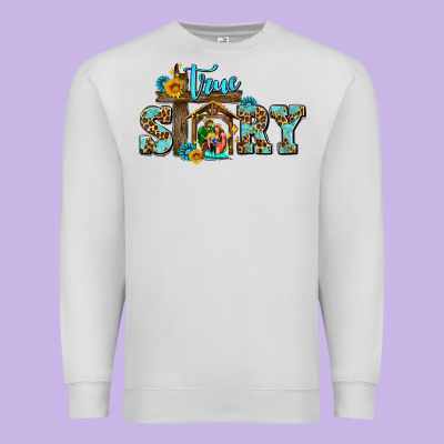 True Story Jesus And Mary Wıth God Premium Sweatshirt Designed By Adodesignshop