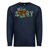 Navy true story jesus and mary wıth god Premium Sweatshirt - AdoDesignShop