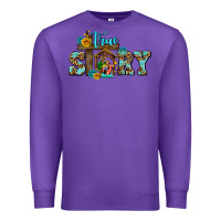 Purple true story jesus and mary wıth god Premium Sweatshirt - AdoDesignShop