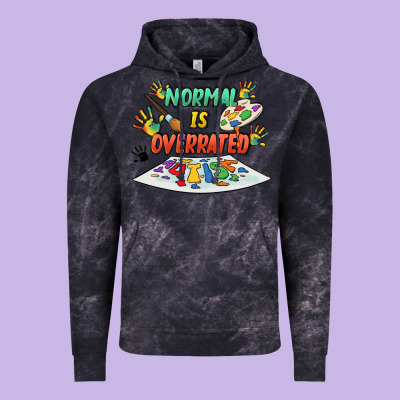 Normal Is Overrated Vintage Hoodie Designed By Fadigitalartstudio
