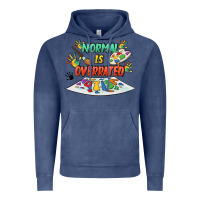 Vintage Denim Normal is overrated Vintage Hoodie - FaDigitalArtStudio