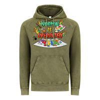 Vintage Olive Normal is overrated Vintage Hoodie - FaDigitalArtStudio