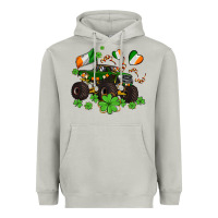 Moon Dust monster truck with shamrocks Heavyweight Hoodie - AdoDesignShop