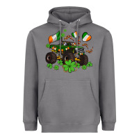 Storm monster truck with shamrocks Heavyweight Hoodie - AdoDesignShop