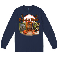 Navy basketball dad Long Sleeve Tee - FaDigitalArtStudio