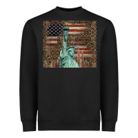 Black statue of liberty tumbler Heavyweight Sweatshirt - BarkalooDesign