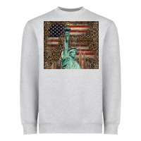 Heather Grey statue of liberty tumbler Heavyweight Sweatshirt - BarkalooDesign