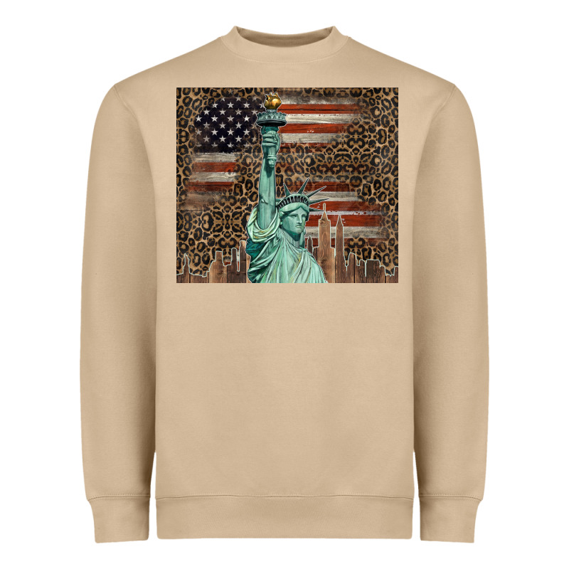 Statue Of Liberty Tumbler Heavyweight Sweatshirt by BarkalooDesign | Teevron