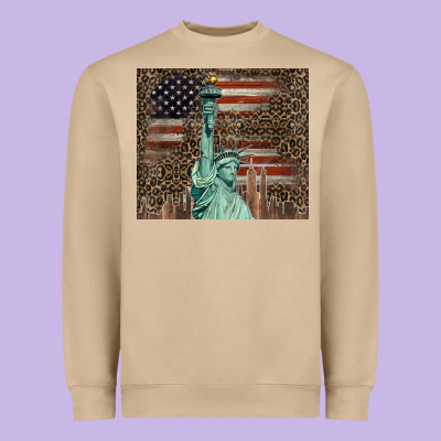 Statue Of Liberty Tumbler Heavyweight Sweatshirt Designed By Barkaloodesign