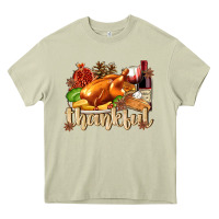 Mossy Thankful with Turkey Heavy Core Tee - texasbilliewilder