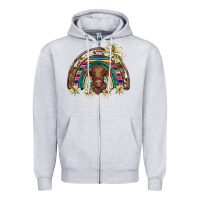 Scottish Calf Rainbow Zipper Hoodie | Teevron