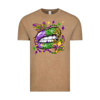 Vintage Coffee mardi gras lip olivia Vintage Tee - OliviaCreatesArt