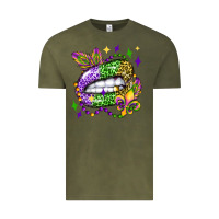 Vintage Olive mardi gras lip olivia Vintage Tee - OliviaCreatesArt