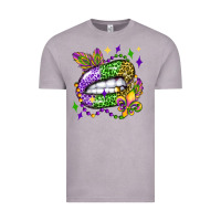 Vintage Zinc mardi gras lip olivia Vintage Tee - OliviaCreatesArt
