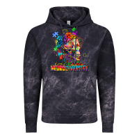 Cloud Black Embrace neurodiversity Vintage Hoodie - FaDigitalArtStudio