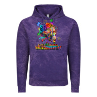 Cloud Purple Embrace neurodiversity Vintage Hoodie - FaDigitalArtStudio
