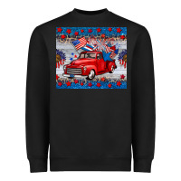 Black american truck 4th of july tumbler Heavyweight Sweatshirt - BarkalooDesign