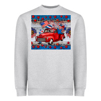 Heather Grey american truck 4th of july tumbler Heavyweight Sweatshirt - BarkalooDesign
