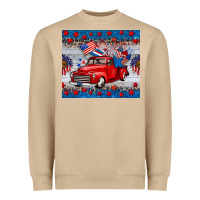 Mushroom american truck 4th of july tumbler Heavyweight Sweatshirt - BarkalooDesign