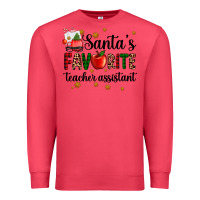 Cardinal santa's favorite teacher assistant Premium Sweatshirt - AdoDesignShop