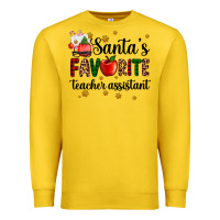 Santa's Favorite Teacher Assistant Premium Sweatshirt | Teevron