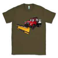 Army Green snow plow Classic Tee - Artiststas