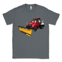 Charcoal Heather snow plow Classic Tee - Artiststas