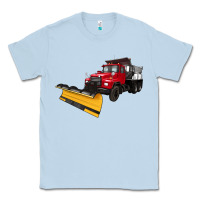 Dusty Blue snow plow Classic Tee - Artiststas