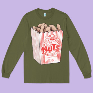 Peanuts Long Sleeve Tee Designed By Fadigitalartstudio
