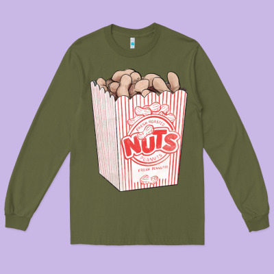 Peanuts Long Sleeve Tee Designed By Fadigitalartstudio