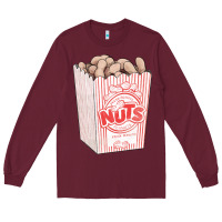 Burgundy Peanuts Long Sleeve Tee - FaDigitalArtStudio
