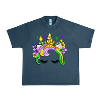 Midnight Navy unicorn mardi gras olivia Urban Heavy Tee - OliviaCreatesArt
