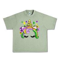 Oil Green unicorn mardi gras olivia Urban Heavy Tee - OliviaCreatesArt