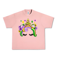 Unicorn Mardi Gras Olivia Urban Heavy Tee | Teevron