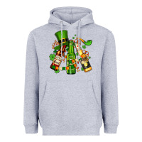Heather Grey st patrick's beers flags and hat Heavyweight Hoodie - AdoDesignShop