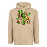 Mushroom st patrick's beers flags and hat Heavyweight Hoodie - AdoDesignShop