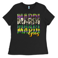 Black cowhide mardi gras Ladies Tee - CowGirlArtShop